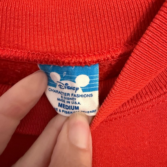 Disney Red Vintage Women's Mickey Mouse Holiday Sweatshirt - Size Medium - Picture 8 of 10